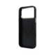 Juodas dėklas Apple iPhone 18 Pro Max telefonui "Guess PU Leather 4G Gold Frame MagSafe Case"