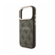 Rudas dėklas Apple iPhone 18 Pro Max telefonui "Guess PU Leather 4G Gold Frame Embossed MagSafe Case"