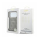 Rudas dėklas Apple iPhone 18 Pro Max telefonui "Guess PU Leather 4G Gold Frame Embossed MagSafe Case"