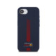 Mėlynas dėklas Apple iPhone 16e / 17e telefonui "Red Bull Silicone Powerbar MagSafe Case"