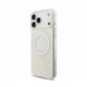 Baltas dėklas Apple iPhone 18 Pro Max telefonui "Guess IML Flowers Allover Strap MagSafe Case"