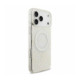 Baltas dėklas Apple iPhone 18 Pro Max telefonui "Guess IML Flowers Allover Strap MagSafe Case"