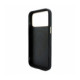 Juodas dėklas Apple iPhone 18 Pro Max telefonui "Guess PU Leather 4G Gold Frame Embossed MagSafe Case"