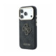 Juodas dėklas Apple iPhone 18 Pro Max telefonui "Guess PU 4G Resin Metal Logo Case"