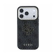 Juodas dėklas Apple iPhone 18 Pro Max telefonui "Guess PU 4G Resin Metal Logo Case"