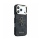 Juodas dėklas Apple iPhone 18 Pro Max telefonui "Guess PU 4G Resin Metal Logo Case"