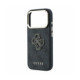 Juodas dėklas Apple iPhone 18 Pro Max telefonui "Guess PU 4G Resin Metal Logo Case"