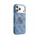Mėlynas dėklas Apple iPhone 18 Pro Max telefonui "Guess PU 4G Resin Metal Logo Case"