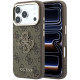 Rudas dėklas Apple iPhone 18 Pro Max telefonui "Guess PU 4G Resin Metal Logo Case"