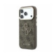 Rudas dėklas Apple iPhone 18 Pro Max telefonui "Guess PU 4G Resin Metal Logo Case"