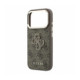 Rudas dėklas Apple iPhone 18 Pro Max telefonui "Guess PU 4G Resin Metal Logo Case"