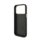 Juodas dėklas Apple iPhone 18 Pro Max telefonui "Guess PU Leather 4G Metal Logo Gold Frame Case"