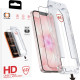 Apsauginis grūdintas stiklas Apple iPhone 13 / 13 Pro / 16E / 17E telefonui "Tel Protect Dust-Free Easy Fit Full Glue 6D"