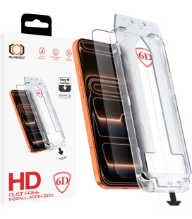 Apsauginis grūdintas stiklas Apple iPhone 17 Pro Max / 18 Pro Max telefonui "Tel Protect Dust-Free Easy Fit Full Glue 6D"