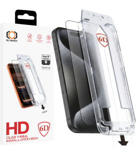 Apsauginis grūdintas stiklas Apple iPhone 16 Pro Max telefonui "Tel Protect Dust-Free Easy Fit Full Glue 6D"