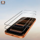 Apsauginis grūdintas stiklas Apple iPhone 13 / 13 Pro / 16E / 17E telefonui "Tel Protect Dust-Free Easy Fit Full Glue 6D 2-Pack"