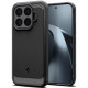 Matinis juodas dėklas Xiaomi 17T Pro telefonui "Spigen Rugged Armor"