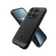 Matinis juodas dėklas Xiaomi 17T Pro telefonui "Spigen Rugged Armor"