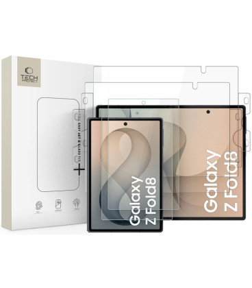 Stiklo ir plėvelių rinkinys Samsung Galaxy Z Fold 8 telefonui "Tech-Protect Easy Set Foil & Glass Fit+ 4in1"