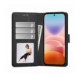 Juodas atverčiamas dėklas Xiaomi Redmi 17 4G / 5G telefonui "Tech-Protect Wallet"