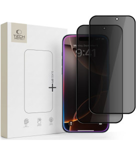 (Privacy) apsauginis grūdintas stiklas Apple iPhone 18 Pro Max telefonui "Tech-Protect Glass Spy+ 2-Pack"