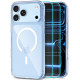 Skaidrus dėklas + stikliukas Apple iPhone 17 Pro / 18 Pro telefonui "Tech-Protect Flexair Hybrid Magsafe + Glass 2-Pack"