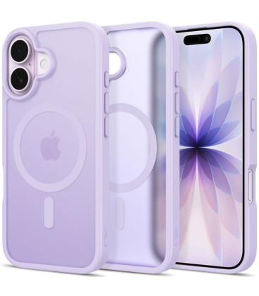 Matinis levandos spalvos dėklas Apple iPhone 17 telefonui "Tech-Protect BasicMag Magsafe"