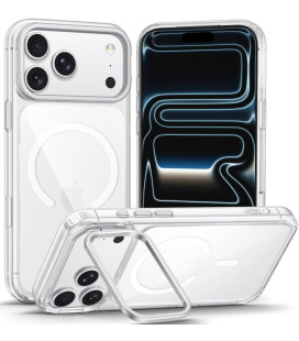 Skaidrus dėklas Apple iPhone 17 Pro Max / 18 Pro Max telefonui "Tech-Protect MagStand Magsafe CC"