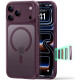 Matinis raudonas dėklas Apple iPhone 17 Pro / 18 Pro telefonui "ESR Classic Hybrid Magsafe"