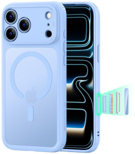 Matinis šviesiai mėlynas dėklas Apple iPhone 17 Pro / 18 Pro telefonui "ESR Classic Hybrid Magsafe"
