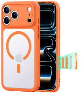 Matinis oranžinis dėklas Apple iPhone 17 Pro / 18 Pro telefonui "ESR Classic Hybrid Magsafe"