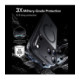 Matinis juodas dėklas Apple iPhone 17 Pro Max / 18 Pro Max telefonui "ESR Classic Hybrid Magsafe"