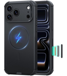 Juodas dėklas Apple iPhone 17 Pro Max / 18 Pro Max telefonui "ESR Cyber Tough Magsafe"