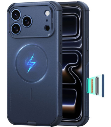 Mėlynas dėklas Apple iPhone 17 Pro Max / 18 Pro Max telefonui "ESR Cyber Tough Magsafe"