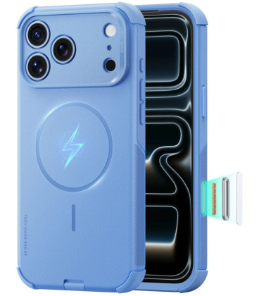 Šviesiai mėlynas dėklas Apple iPhone 17 Pro Max / 18 Pro Max telefonui "ESR Cyber Tough Magsafe"