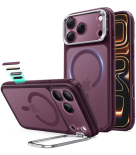 Raudonas / skaidrus dėklas Apple iPhone 17 Pro / 18 Pro telefonui "ESR Classic Hybrid Kickstand Magsafe"