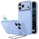 Šviesiai mėlynas / skaidrus dėklas Apple iPhone 17 Pro / 18 Pro telefonui "ESR Classic Hybrid Kickstand Magsafe"