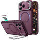 Raudonas / skaidrus dėklas Apple iPhone 17 Pro Max / 18 Pro Max telefonui "ESR Classic Hybrid Kickstand Magsafe"