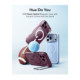 Raudonas / skaidrus dėklas Apple iPhone 17 Pro Max / 18 Pro Max telefonui "ESR Classic Hybrid Kickstand Magsafe"