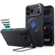 Juodas dėklas Apple iPhone 17 Pro Max / 18 Pro Max telefonui "ESR Cyber Tough Kickstand Magsafe"