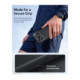 Juodas dėklas Apple iPhone 17 Pro Max / 18 Pro Max telefonui "ESR Cyber Tough Kickstand Magsafe"