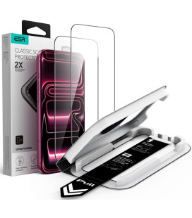 Apsauginis grūdintas stiklas Apple iPhone 17 Pro Max / 18 Pro Max telefonui "ESR Ultrafit Classic TG 2-Pack"