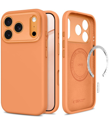 Oranžinis dėklas Apple iPhone 17 Pro / 18 Pro telefonui "Tech-Protect Uniq Magsafe CC"