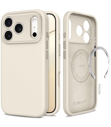 Pilkas (Titanium) dėklas Apple iPhone 17 Pro Max / 18 Pro Max telefonui "Tech-Protect Uniq Magsafe CC"