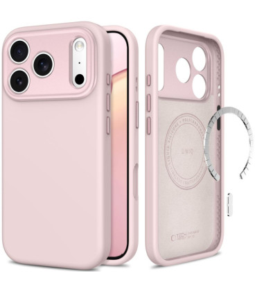 Rožinis dėklas Apple iPhone 17 Pro / 18 Pro telefonui "Tech-Protect Uniq Magsafe CC"