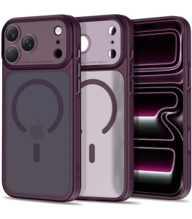 Matinis raudonas dėklas Apple iPhone 17 Pro / 18 Pro telefonui "Tech-Protect MagPrime Magsafe CC"