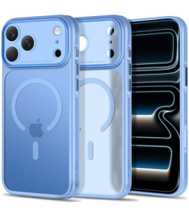 Matinis šviesiai mėlynas dėklas Apple iPhone 17 Pro Max / 18 Pro Max telefonui "Tech-Protect MagPrime Magsafe CC"
