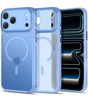 Matinis šviesiai mėlynas dėklas Apple iPhone 17 Pro Max / 18 Pro Max telefonui "Tech-Protect MagPrime Magsafe CC"