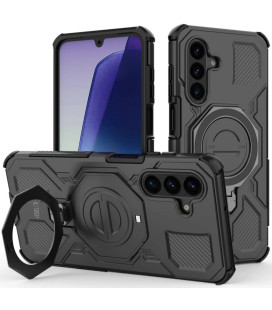 Matinis juodas dėklas Samsung Galaxy A17 / A18 4G / 5G telefonui "Tech-Protect TacticStand Magsafe"