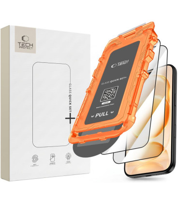 Apsauginis grūdintas stiklas Apple iPhone 17 Pro / 18 Pro telefonui "Tech-Protect Quick Set+ 2-Pack"